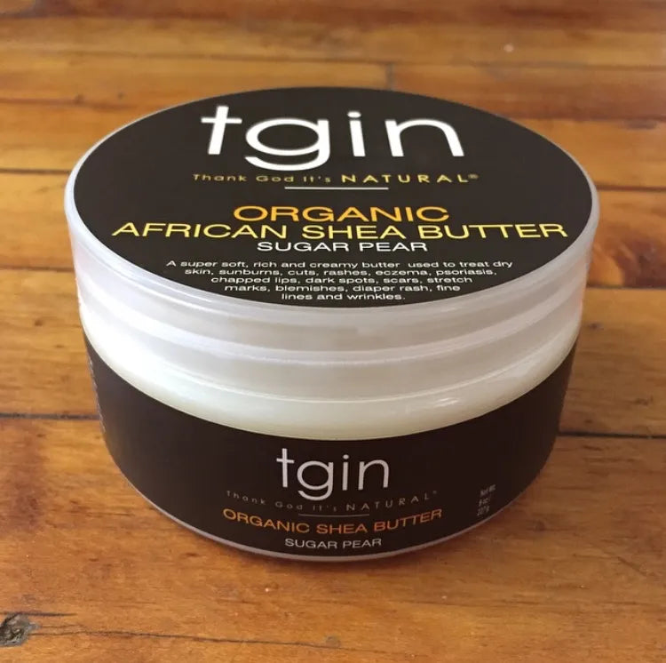 New tgin Organic African Shea Butter Labels Thank God It's Natural