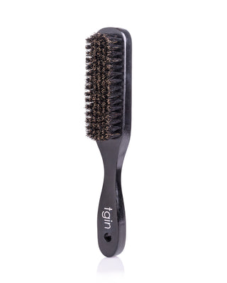 Style + Shine Boar Bristle Brush- Black