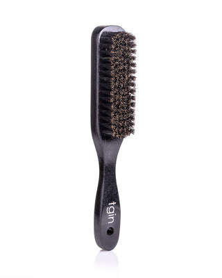 Style + Shine Boar Bristle Brush- Black