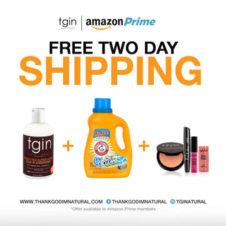 tgin + Amazon Prime = 2 Day Shipping on your Favorite tgin Hair Products!