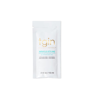 tgin Miracle Styling Water Activated Curl Elongating Gel sample packet