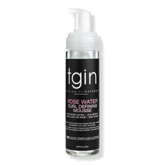 tgin Rose Water Curl Defining Mousse bottle