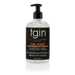 tgin Curl Bomb Moisturizing Styling Gel pump bottle