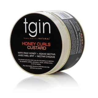 tgin Honey Curls Custard jar, closed