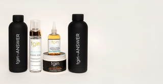 tgin products between two black tgin is the answer water bottles