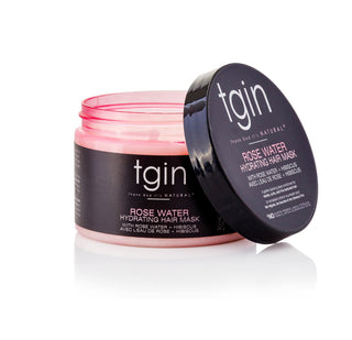 Open jar of tgin Rose Water product with lid