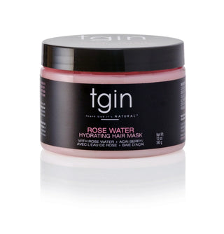 tgin Rose Water Hydrating Hair Mask jar