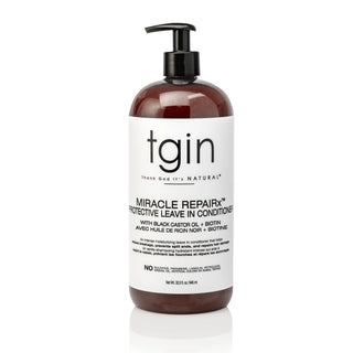 Large 32 oz tgin Miracle RepaiRx Protective Leave In Conditioner pump bottle
