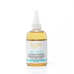 tgin Miracle Styling Ayurvedic Hair and Scalp Oil bottle