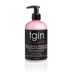 tgin Rose Water Frizz Free Hydrating Conditioner pump bottle