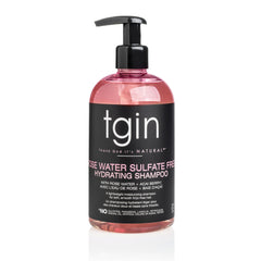 tgin Rose Water Sulfate-Free Hydrating Shampoo pump bottle