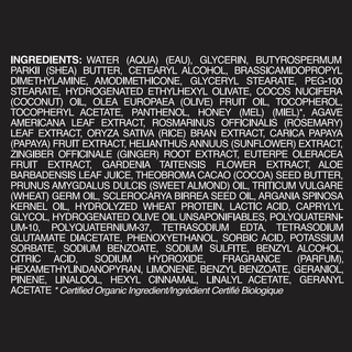 Ingredient list for tgin Sweet Honey Hair Milk