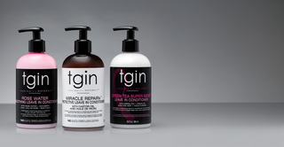 tgin Rose Water, Miracle RepaiRx and Green Tea leave in conditioners