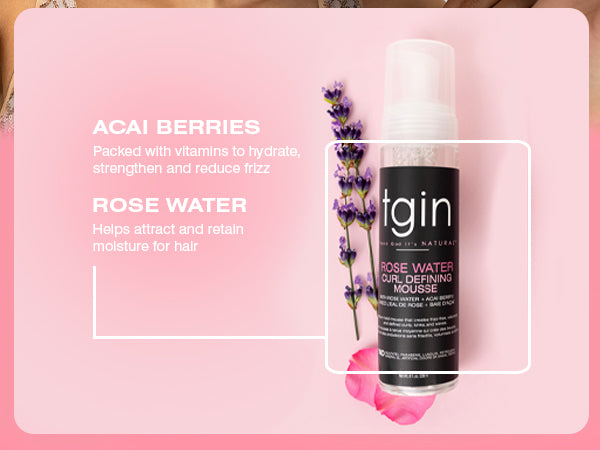 Rose Water Curl Defining Mousse – Thank God It's Natural