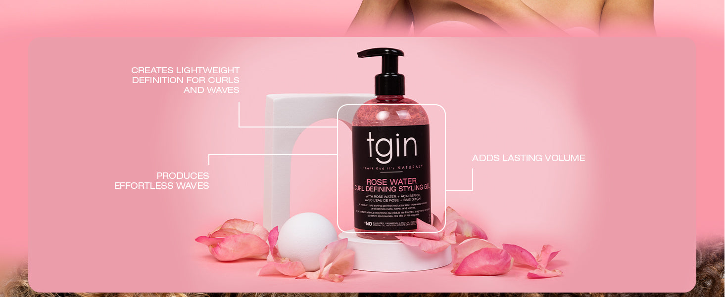 Rose Water Curl Defining Styling Gel – Thank God It's Natural