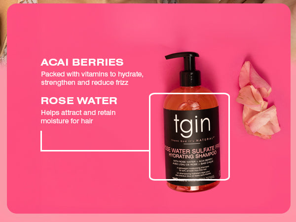 Rose Water Sulfate Free Hydrating Shampoo – Thank God It's Natural