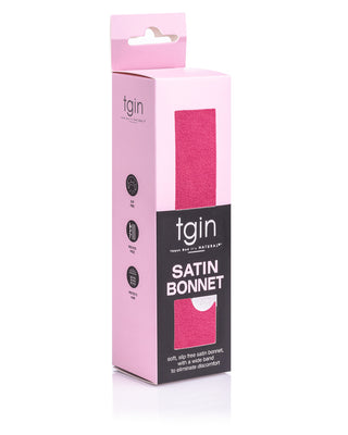 Slip Free Satin Bonnet - Hot Pink